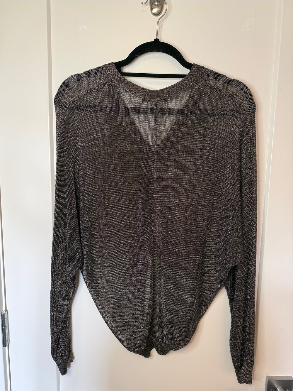 Zara Metallic Mesh Knit Bomber Cardigan|
Size S - Picture 7 of 8